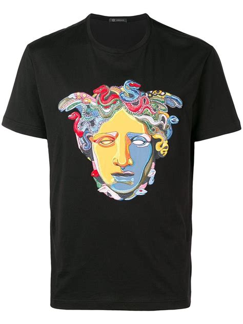 versace medusa head shirt|Versace Medusa print t shirt.